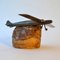 Scultura Glider Plane in bronzo su Onyx Rock, Immagine 4