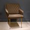 Lounge Chairs in Black and Gold Striped Fabric, 1950s, Set of 2, Image 7