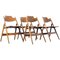 Plywood Folding Chairs by Egon Eiermann, 1950s, Set of 4 1