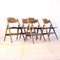 Plywood Folding Chairs by Egon Eiermann, 1950s, Set of 4 2