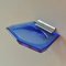 Bathroom Set in Blue Glass and Chrome, 1960s, Italy, Set of 7, Image 6