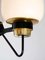 Large Opaline Wall Sconces on Black and Brass Frame, Set of 2, Image 5