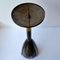 Large Art Deco Brass Candle Holder 4