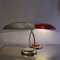 Grey and Nickel Metal Desk Lamps in Bauhaus Style, Set of 2, Image 5