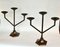 Dutch Triple Arm Candle Holders, 1930s, Set of 2 4