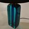 Rectangular Turquoise Blue Hand Blown Glass Table by Seguso for Sommerso, 1960s 4