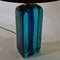 Rectangular Turquoise Blue Hand Blown Glass Table by Seguso for Sommerso, 1960s 6