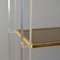 Regal System aus Acrylglas, Glas und Messing von Charles Hollis Jones 7