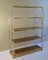 Shelving Display System in Acrylic Glass, Glass and Brass by Charles Hollis Jones 2