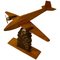 Holzflugzeug Modell Skulptur, 1950er 1