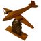 Wooden Airplane Model Sculpture, 1950s, Image 1