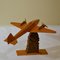 Wooden Airplane Model Sculpture, 1950s 2