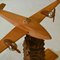 Wooden Airplane Model Sculpture, 1950s, Image 8