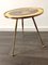 Italian Brass Tripod Side Table with Printed Top, 1950s, Image 9