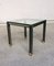Steel and Brass Square Coffee Table, Belgium, 1980s, Image 9