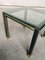 Steel and Brass Square Coffee Table, Belgium, 1980s 2