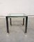 Steel and Brass Square Coffee Table, Belgium, 1980s, Image 12