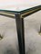 Steel and Brass Square Coffee Table, Belgium, 1980s, Image 6