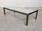 Large Steel and Brass Coffee Table, Belgium, 1980s 1