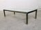 Large Steel and Brass Coffee Table, Belgium, 1980s 8