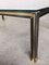 Large Steel and Brass Coffee Table, Belgium, 1980s 2