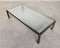Large Steel and Brass Coffee Table, Belgium, 1980s 6