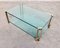 Large Vintage MCM Glass and Brass Side Table by Peter Ghyczy 14