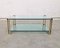 Large Vintage MCM Glass and Brass Side Table by Peter Ghyczy 13