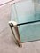 Large Vintage MCM Glass and Brass Side Table by Peter Ghyczy 3