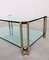 Large Vintage MCM Glass and Brass Side Table by Peter Ghyczy 7