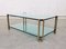 Large Vintage MCM Glass and Brass Side Table by Peter Ghyczy 8