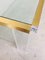 2-Level Brass and Acrylic Glass Coffee Table, 1970s 8