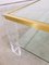 2-Level Brass and Acrylic Glass Coffee Table, 1970s 6