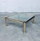 Brass and Glass Square Coffee Table by Peter Ghyczy, 1970s 6