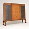 Queen Anne Style Burr Walnut Bookcase , 1920s 2