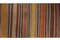 Vintage Hand Woven Striped Runner Carpet, 1970s 5