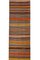 Vintage Hand Woven Striped Runner Carpet, 1970s 7