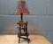 Mid-Century Spinning Wheel Table Lamp, Image 10