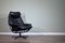 Norwegian Leather Swivel Chair from Skoghaug, 1960s 1