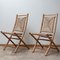 Mid-Century Bamboo and Rush Foldable Chairs, 1960s, Set of 2 9