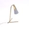 Mid-Century Scandinavian Brass Table Lamp, 1950s 5