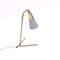 Mid-Century Scandinavian Brass Table Lamp, 1950s, Image 5