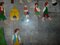 Mid-Century Belgium Wood Figurines, 1950s, Set of 15 5