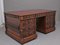 19th-Century Carved Oak Partners Desk 2