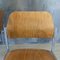 Stapelbare Stühle aus Schichtholz mit Gestell aus Chrom, 1950er, 4er Set 2