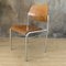 Stackable Plywood Chairs with Chrome Frame, 1950s, Set of 4 1