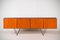 Interconnecting Minimalist Sideboard in Teak and Steel, 1950s, Image 1