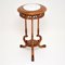 Antique Victorian Walnut and Marble Side Table, Image 2