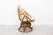 Round Bamboo Swivel Armchair, 1970s, Image 6