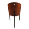 Holz & Leder Stühle von Philippe Starck, 2er Set 1